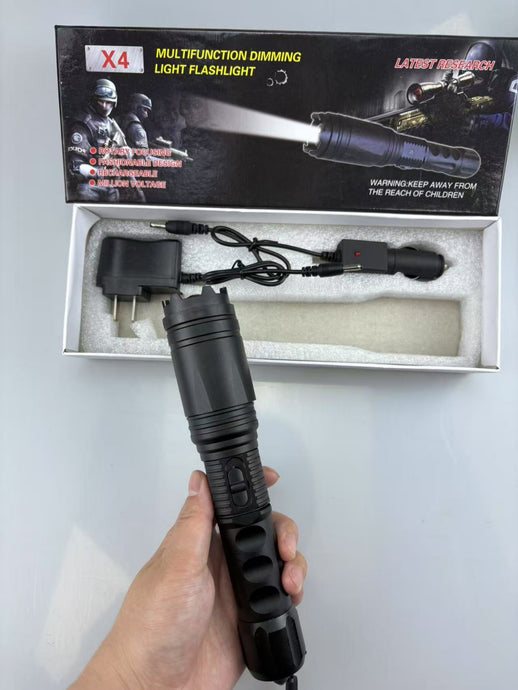 X4 Self-Defense Weapon: Legal Carry, Drive Wolf Dog, Hold Equipment, Girls Commute, Multi-Function Anti-Bad Guy Defense Flashlight